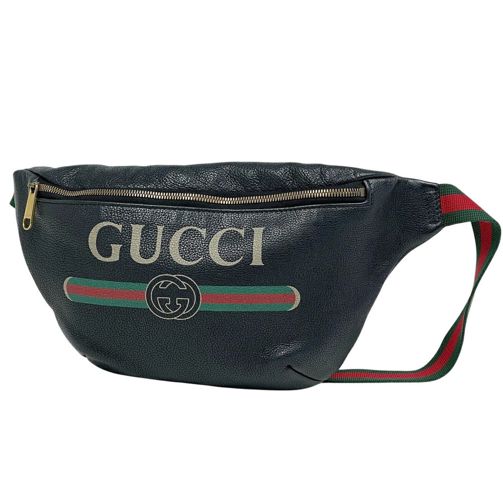 Gucci Waist Belt Crossbody bag body Sherry leather Navy Blue